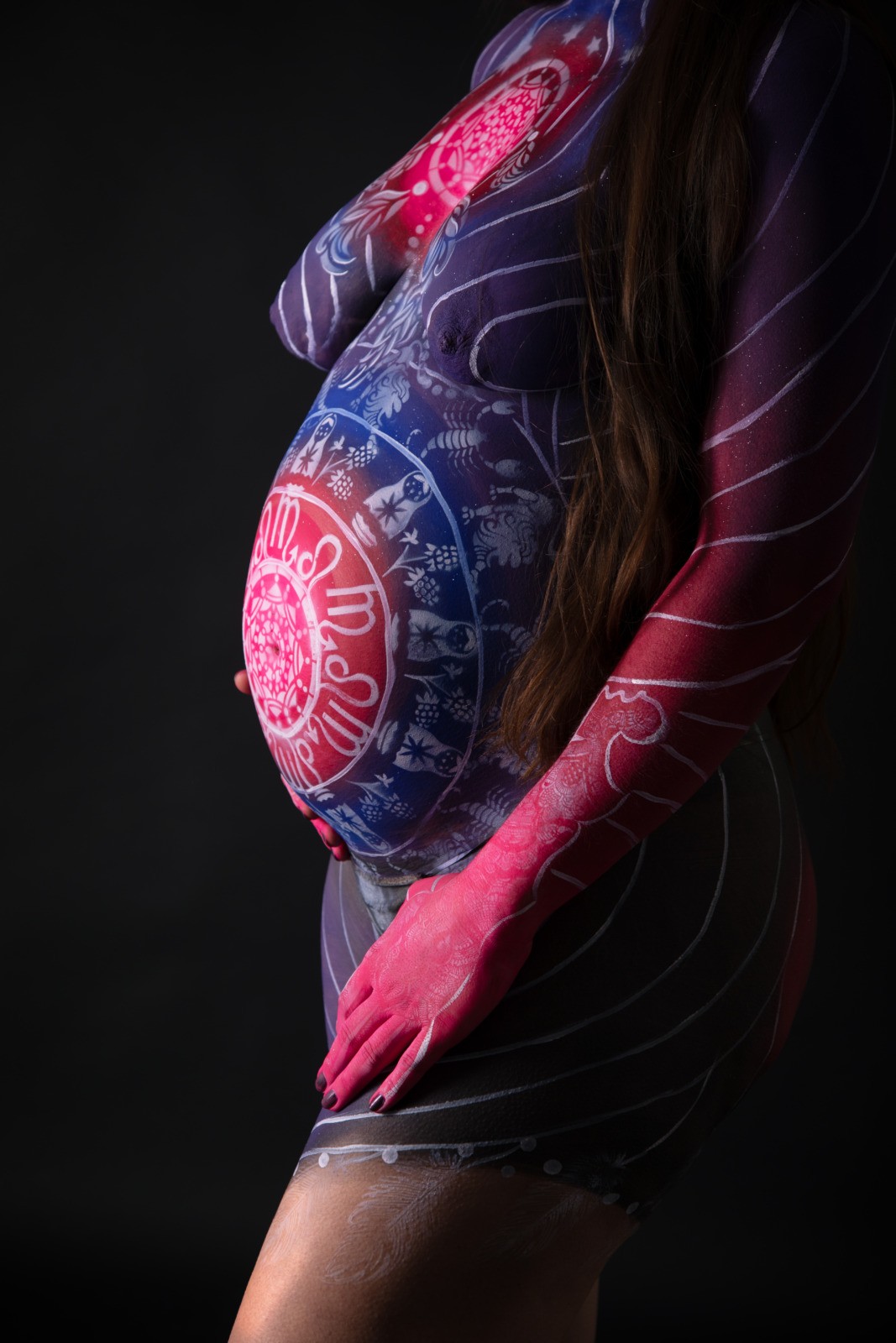 Babybauchshooting Bodypainting